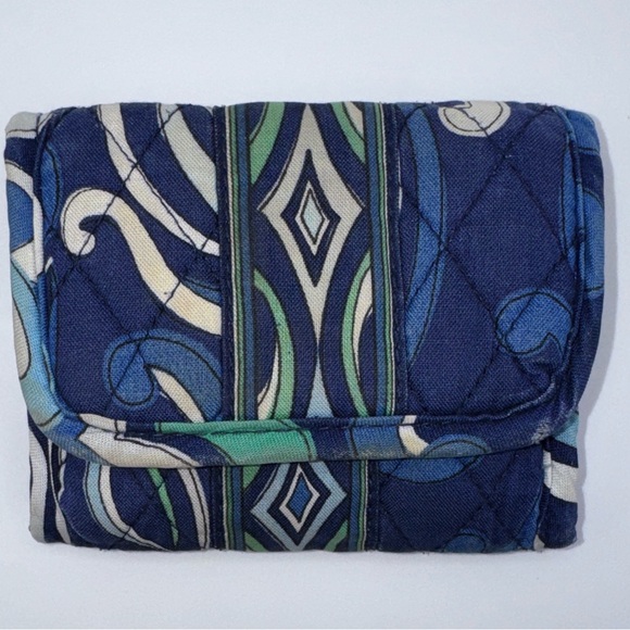 Vera Bradley Mosaic Mediterranean Pocket Wallet - Picture 1 of 7